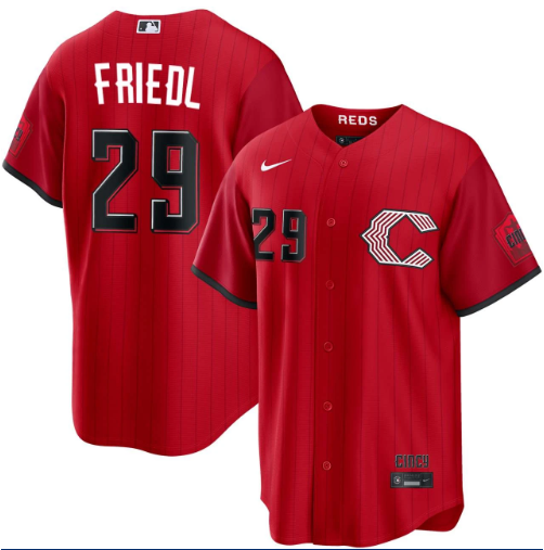 TJ Friedl Cincinnati Reds Red 2026 City Connect Limited Jersey