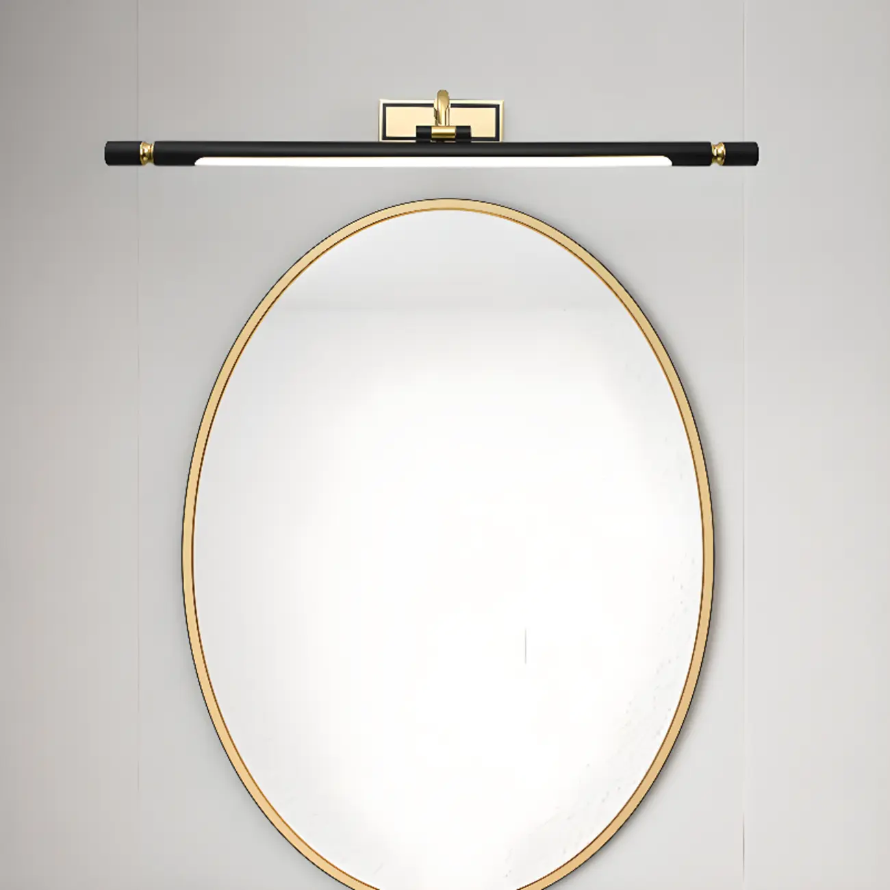 Modern linear LED Vanity Light Fixture with Black Lampshade