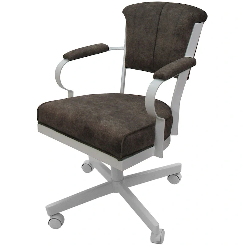 Miami Swivel Metal Caster Chair on Reading Base - 18 High Seat