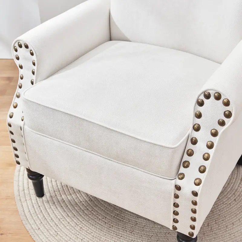 Classic Upholstered Accent Chair Set of 2