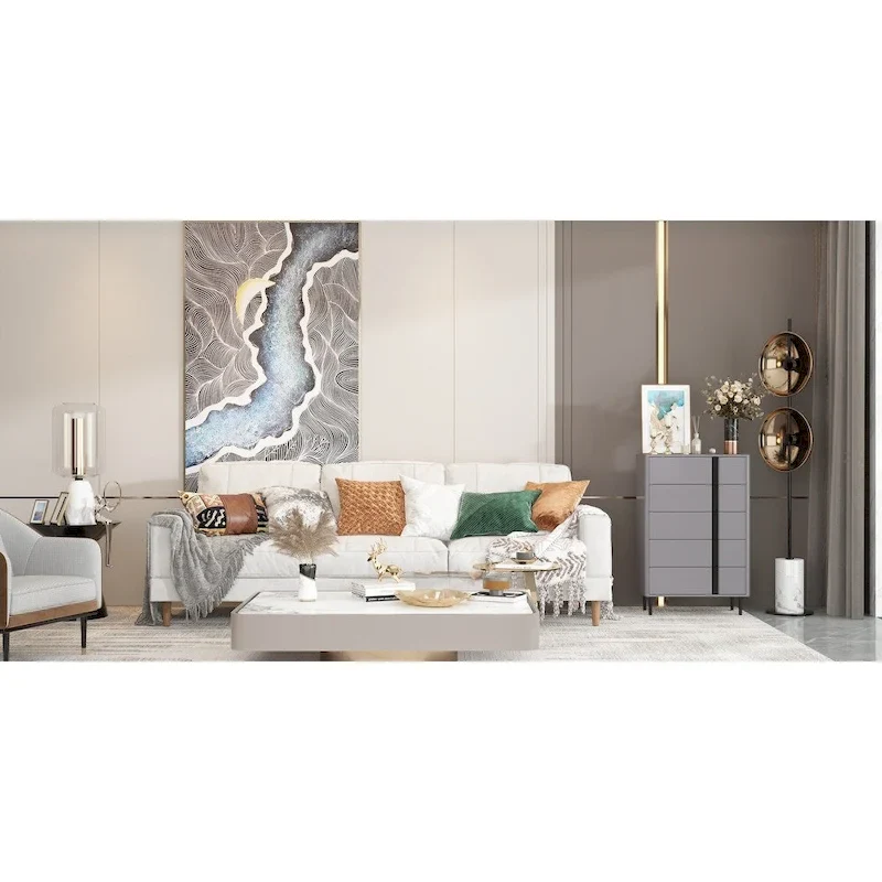 Wooden Chest with Adjustable Metal Legs - Stylish Storage Essential