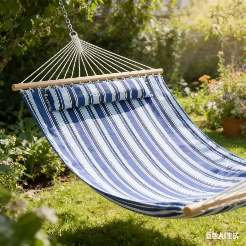 COZONY Double Hammock with Stand, Heavy Duty 2-Person Portable Hammock w/ Adjustable Steel Frame