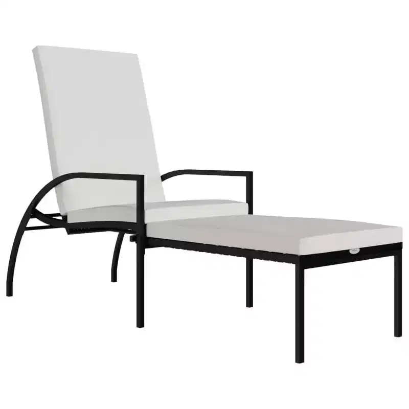 vidaXL Adjustable Sun Lounger with Footrest in Different Colors