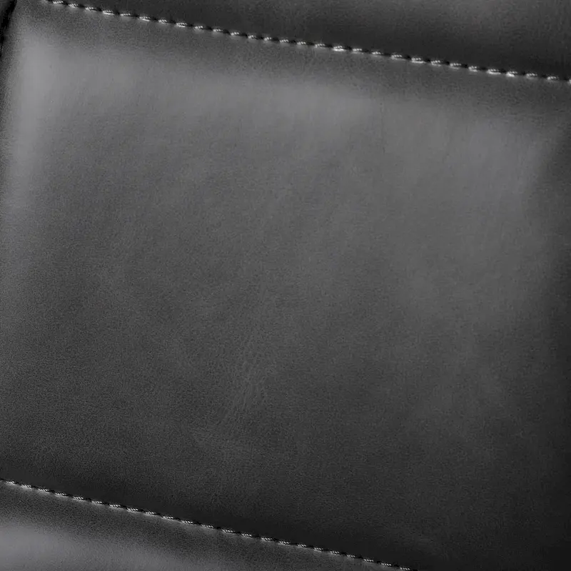 Faux Leather Dining Chairs Upholstered Side Chairs with Metal Legs Set of 2