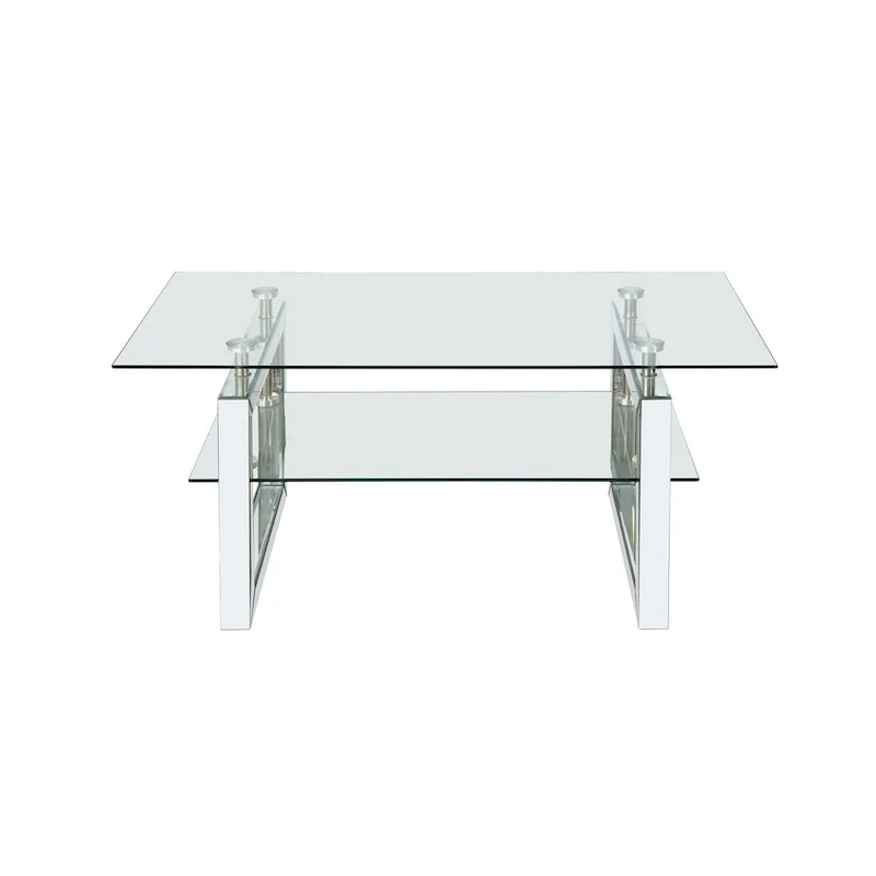 Transparent tempered glass coffee table, coffee table