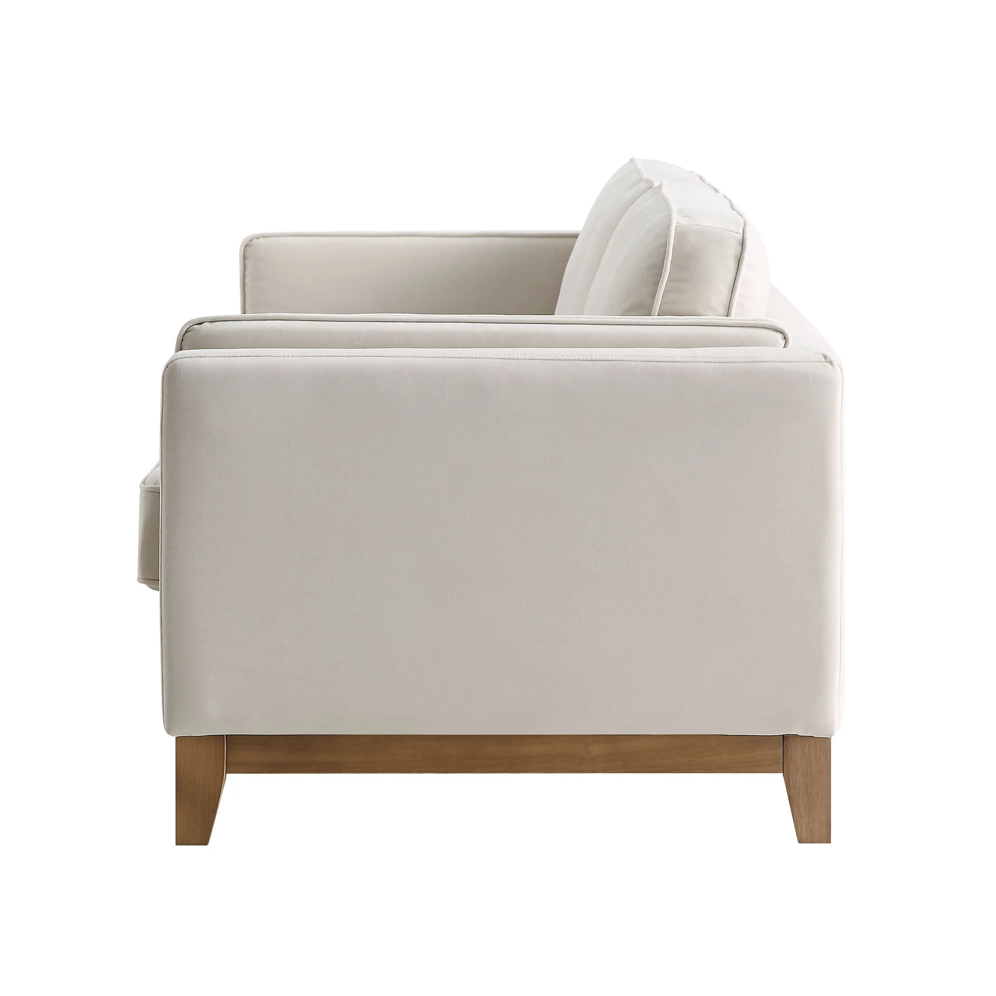 Champagne Velvet Sofa, 3-Seater