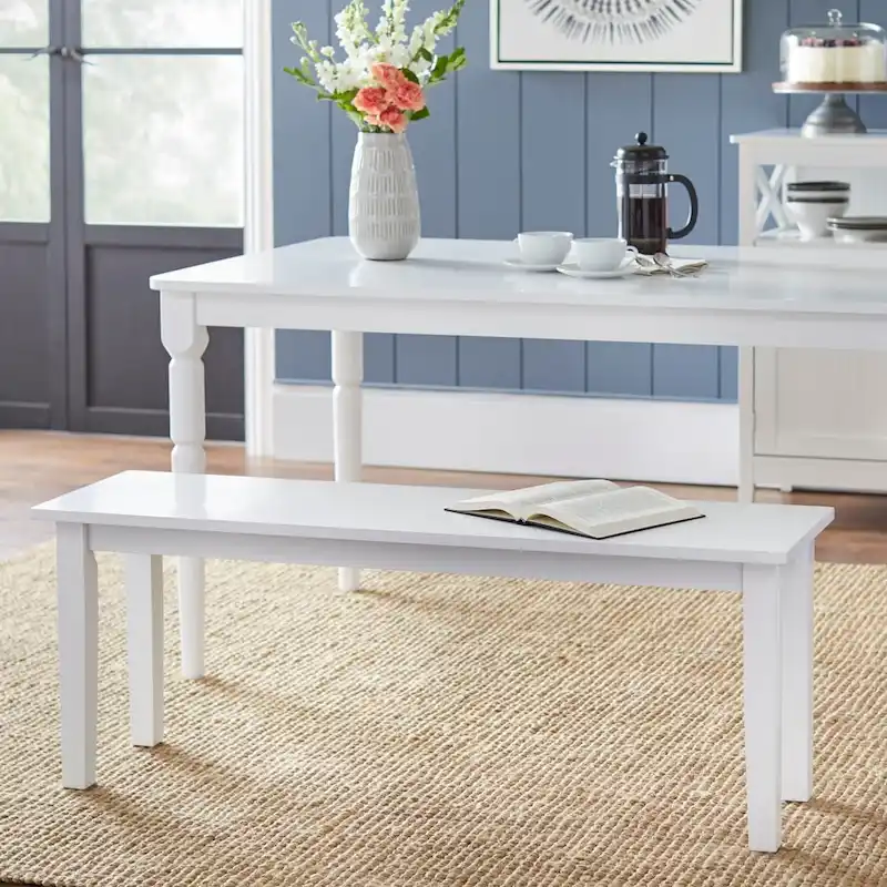 Tiffany White Dining Bench