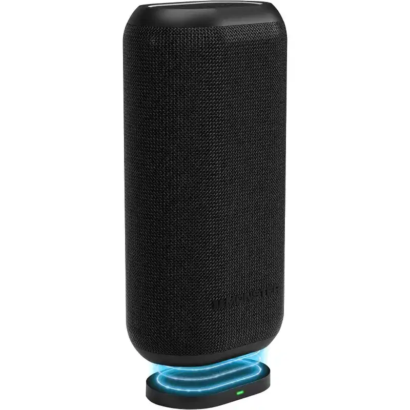 Monster DNA Max Portable Bluetooth Speaker, 360 Bass Sound, 10W Wireless Charging, IP67 Waterproof, Indoor/Outdoor Use, Black