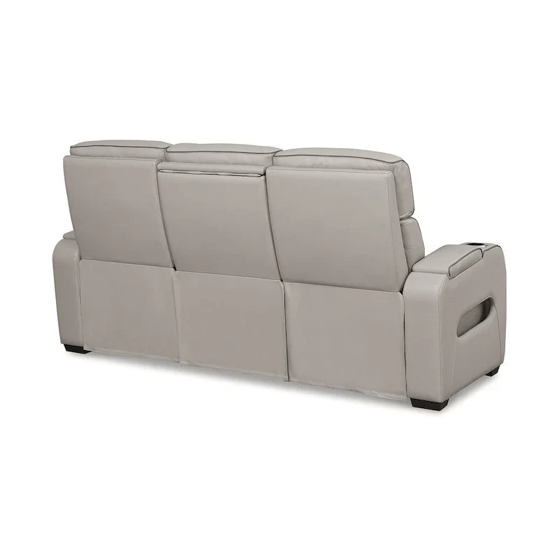Signature Design by Ashley Boyington Gray Power Reclining Sofa - 86 W x 38.5 D x 44.5 H