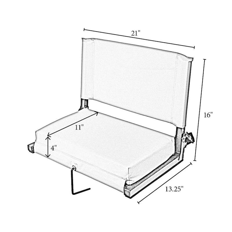 Outdoor Leisure Products 21 folding stadium chair in blue