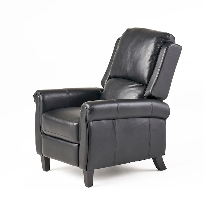 Haddan PU Leather Recliner Club Chair by Christopher Knight Home