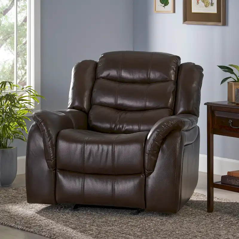PU Leather Glider Recliner Chair