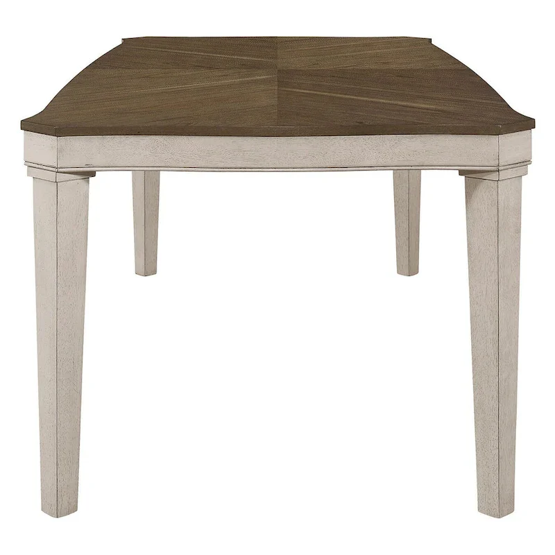 Seaside Nutmeg and Rustic Cream 7-Piece Dining Table Set