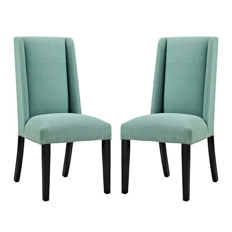 Modway Baron Fabric Upholstered Dining Chairs (Set of 2)