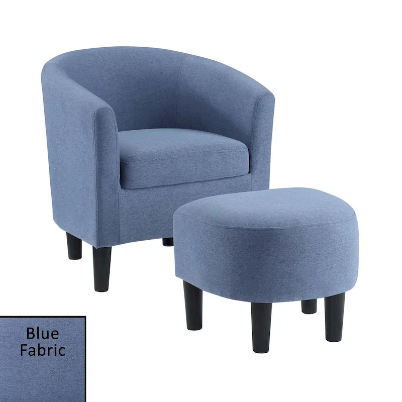 Convenience Concepts Take a Seat Churchill Accent Chair with Ottoman