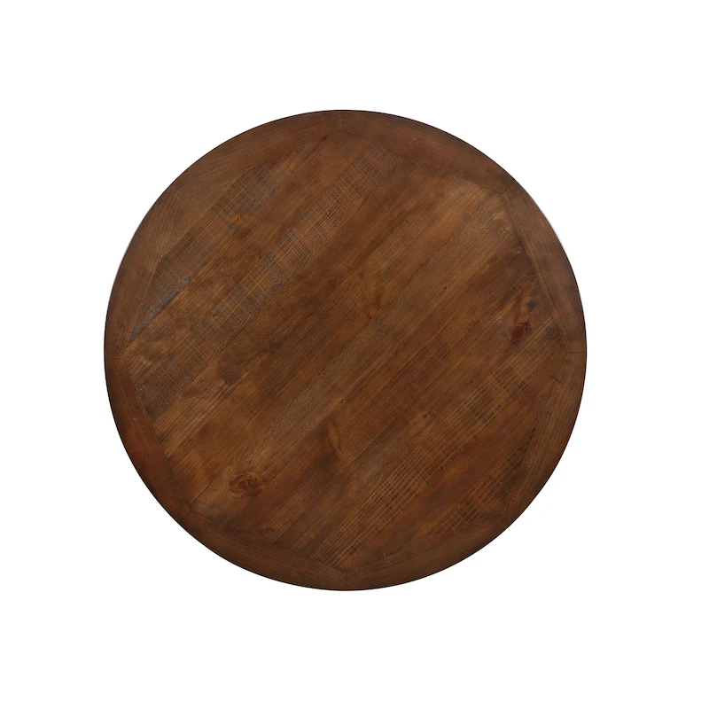 Furniture of America Sylmer Farmhouse 54-inch Wood Round Dining Table