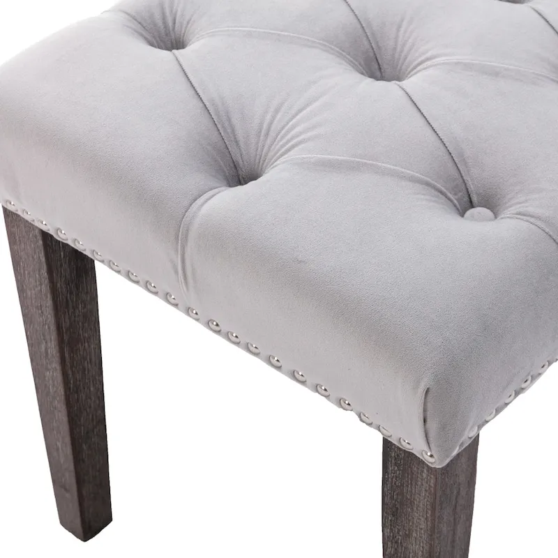 Upholstered Tufted Bench Ottoman Accent Bench