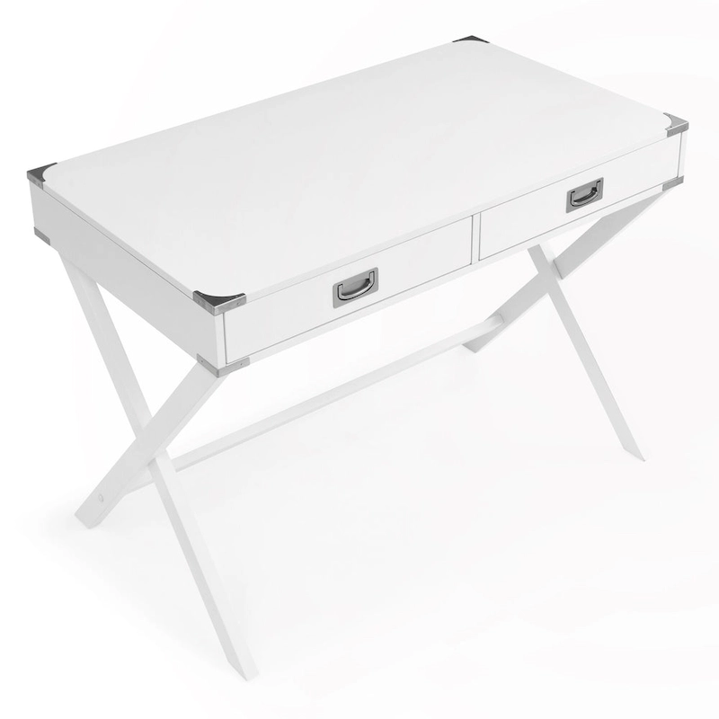 Solid Wood Computer Desk with Drawers