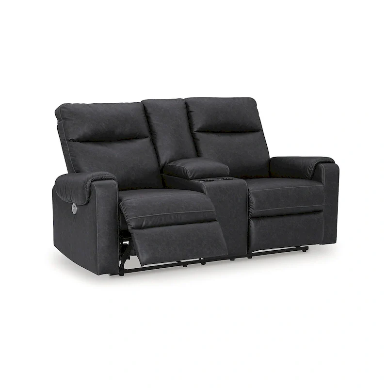 Signature Design by  Barnsana Power Reclining Loveseat with Console