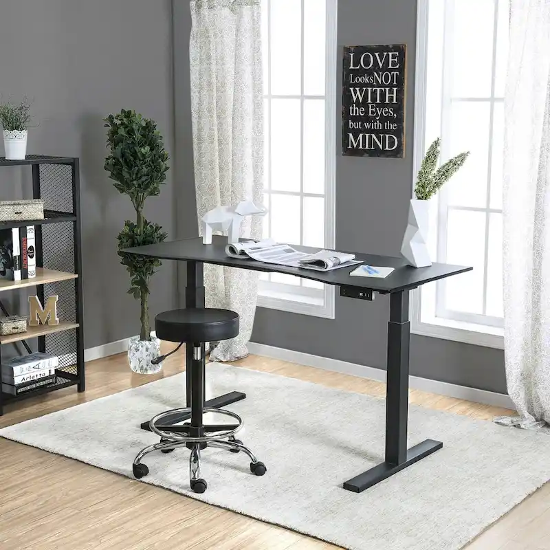Furniture of America Hix Industrial Adjustable Standing Desk