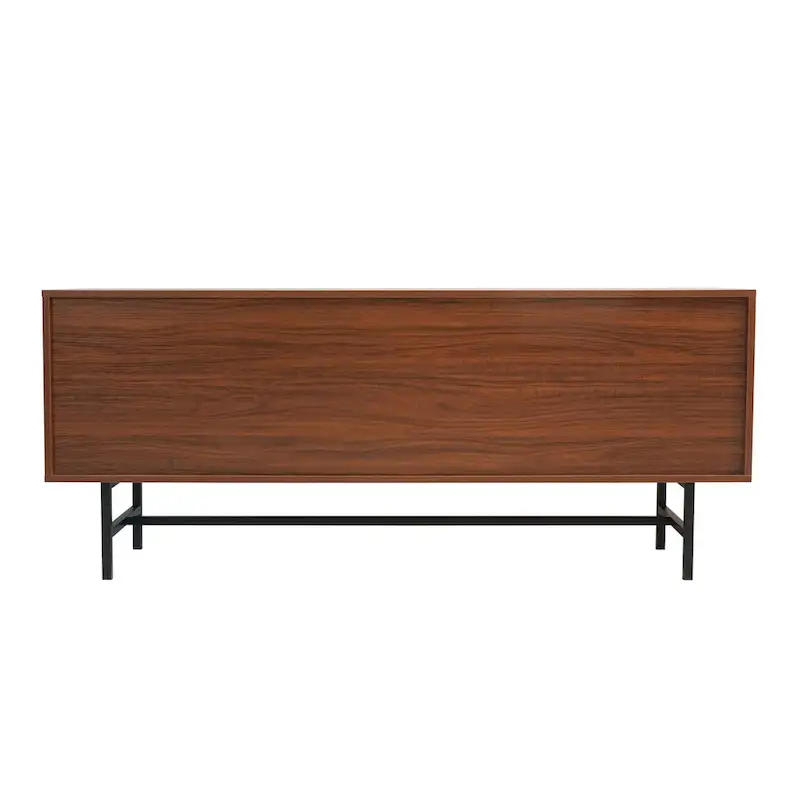 Rochester 2-Drawer 4-Shelf TV Stand Credenza with Iron Legs