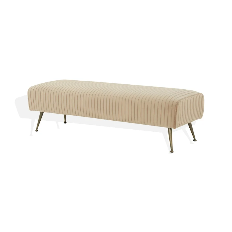 Contemporary Velvet Bench 60