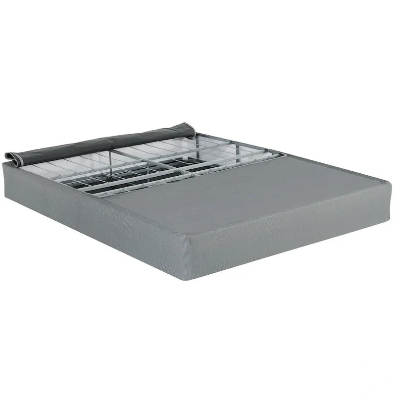 InstaBox No Assembly 9 in. Metal Boxspring Folding Mattress Foundation