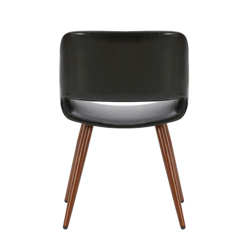 Carson Carrington Langa Faux Leather Mid-Century Dining Chair with Metal Legs