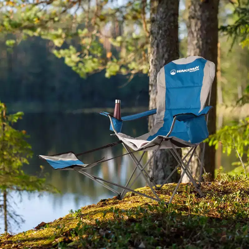 Wakeman Outdoors Camping Chair with Footrest