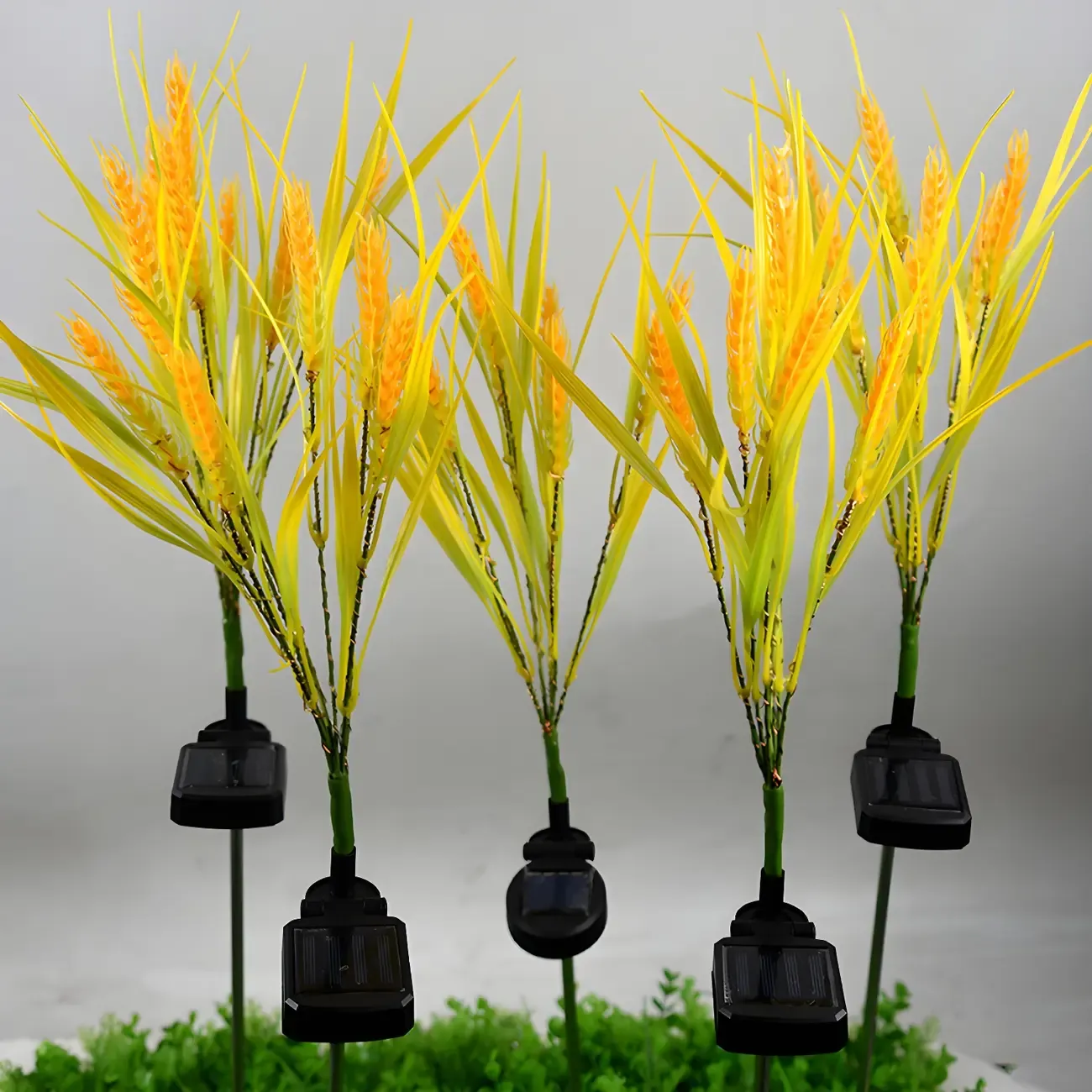Yellow Wheat LED Solar Landscape Lighting