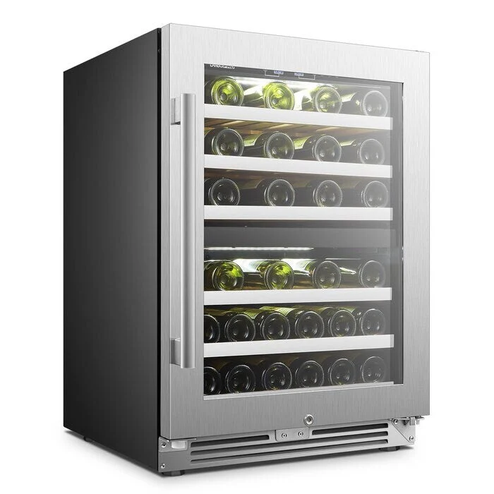 LanboPro 24-inch 44-bottle Dual Zone Compressor Wine Cooler