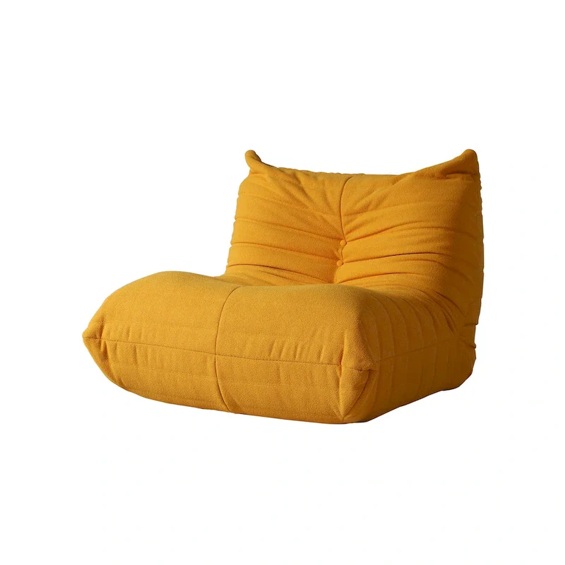 Single Sofa Teddy Fabric Bean Bag Chair