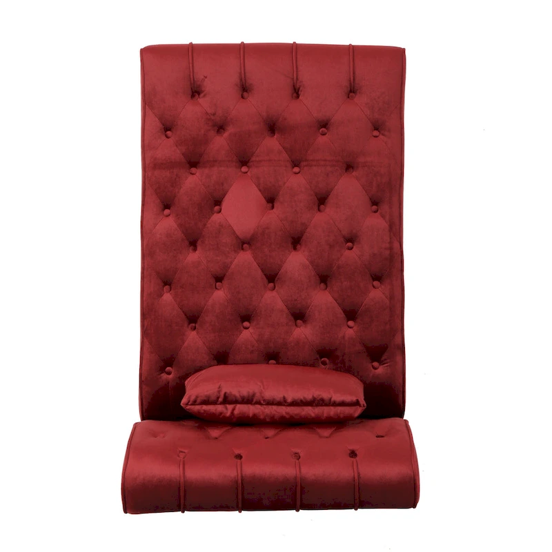 Rubie Modern Glam Tufted Velvet Chaise Lounge by Christopher Knight Home