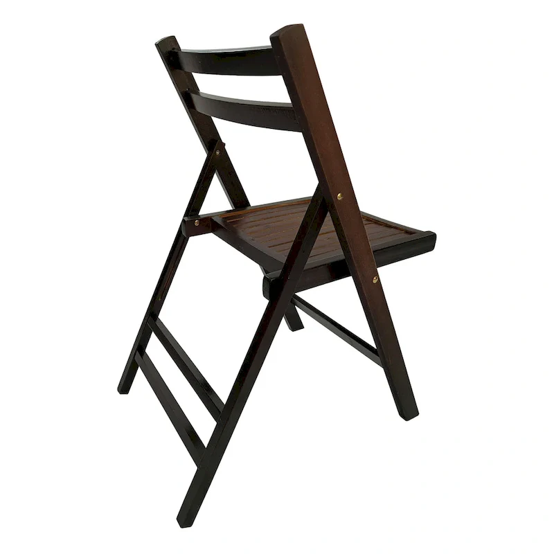 Wood Slatted Folding Chair ,Set of 4
