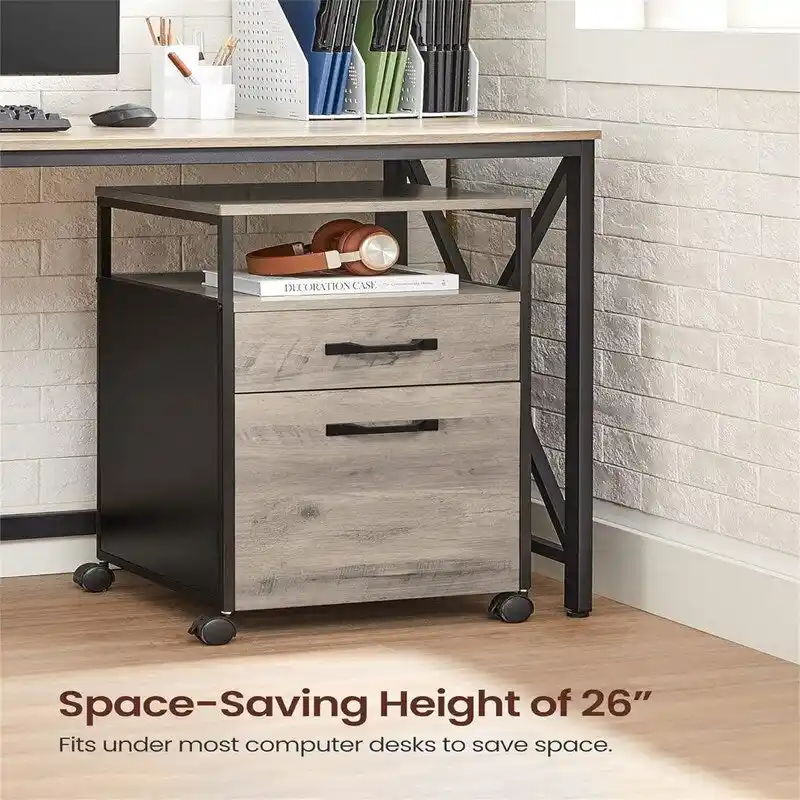 Mobile Filing Cabinet with Wheels