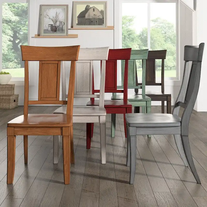 Eleanor Panel Back Wood Dining Chair (Set of 2) by iNSPIRE Q Classic