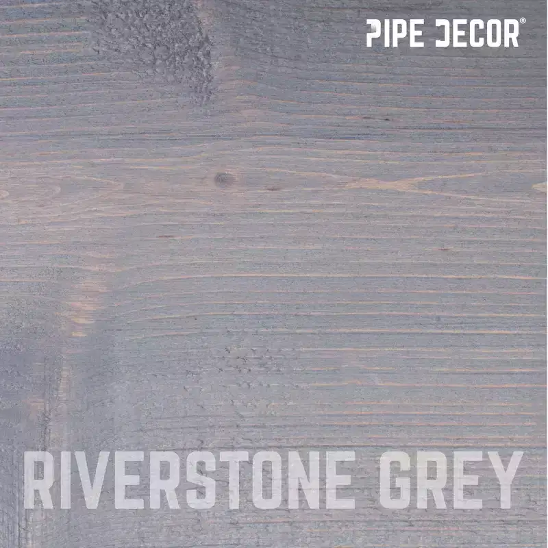 RESTORE Riverstone Grey 24 in. Wood Shelf (Wood Only) by Pipe Decor