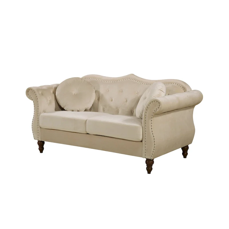 Classic Nailhead Chesterfield Loveseat