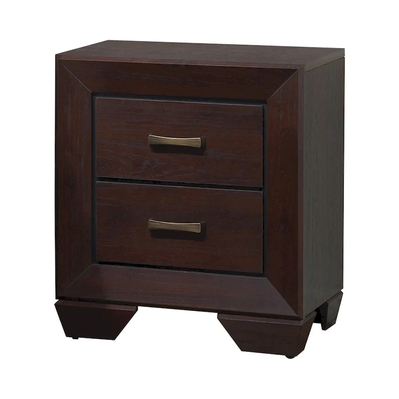 Oatfield Dark Cocoa 5-piece Panel Bedroom Set with 2 Nightstands