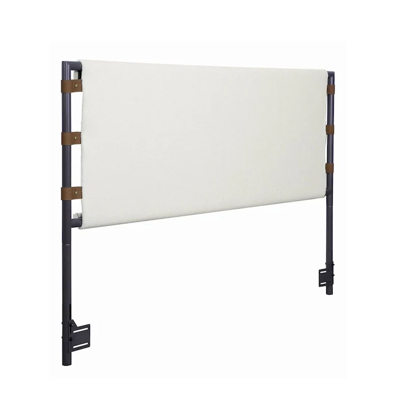 Nathan James Aspen Bed Headboard, Boucle Upholstered Headboard with Matte Metal Frame