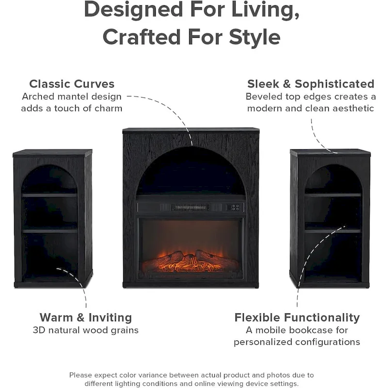 Blake Electric Fireplace Mantel TV Stand