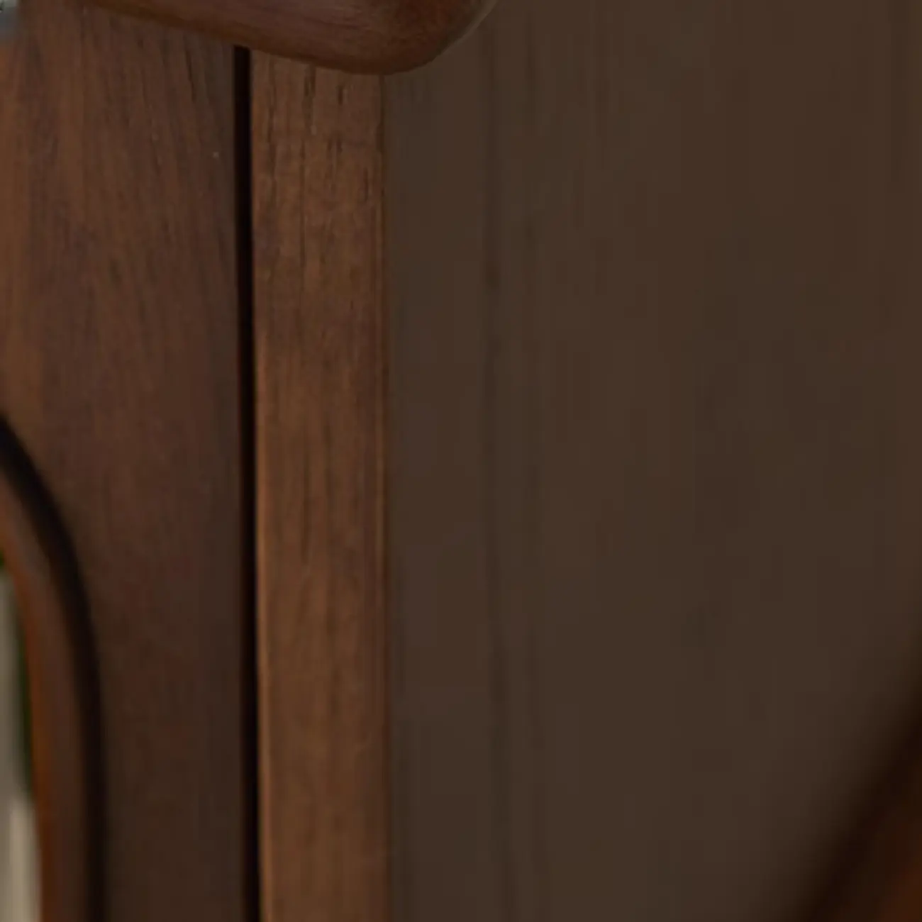 Tall Traditional Brown Wooden Rectangular Side Table