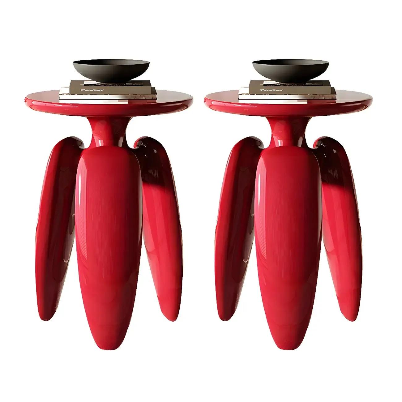 Natural Ash Wood Round Living Room Side Table Three Legs