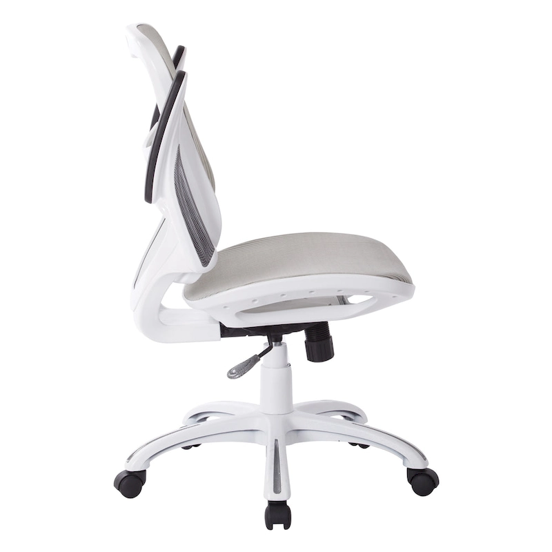 Riley Office Chair with White Mesh Seat and Back