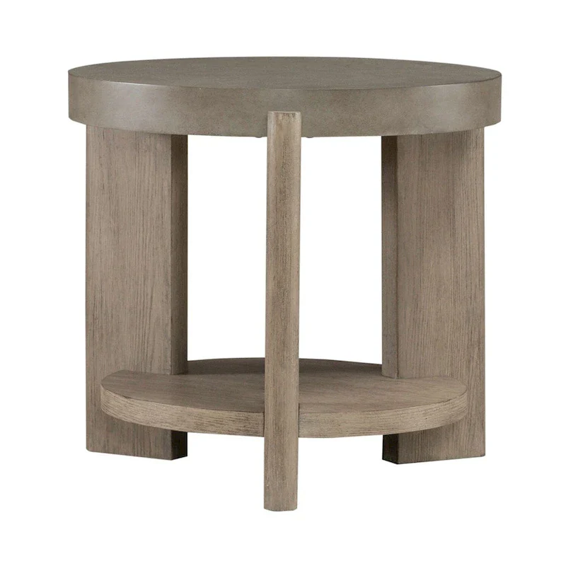 Affinity Dusty Taupe & Concrete 3 Piece Round Cocktail Table Set