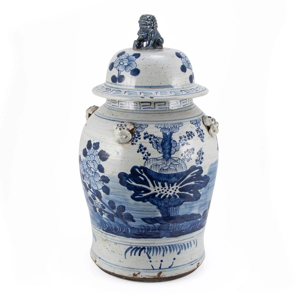 Vintage Temple Jar Four Season Plants - Large