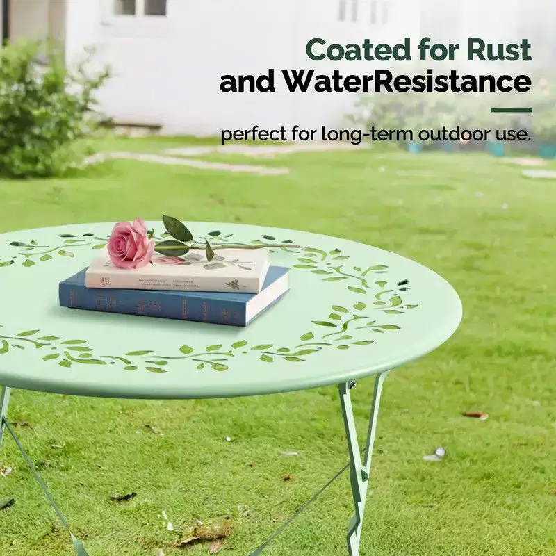 Karl Home 3-Piece Bistro Set With Seat Cushions