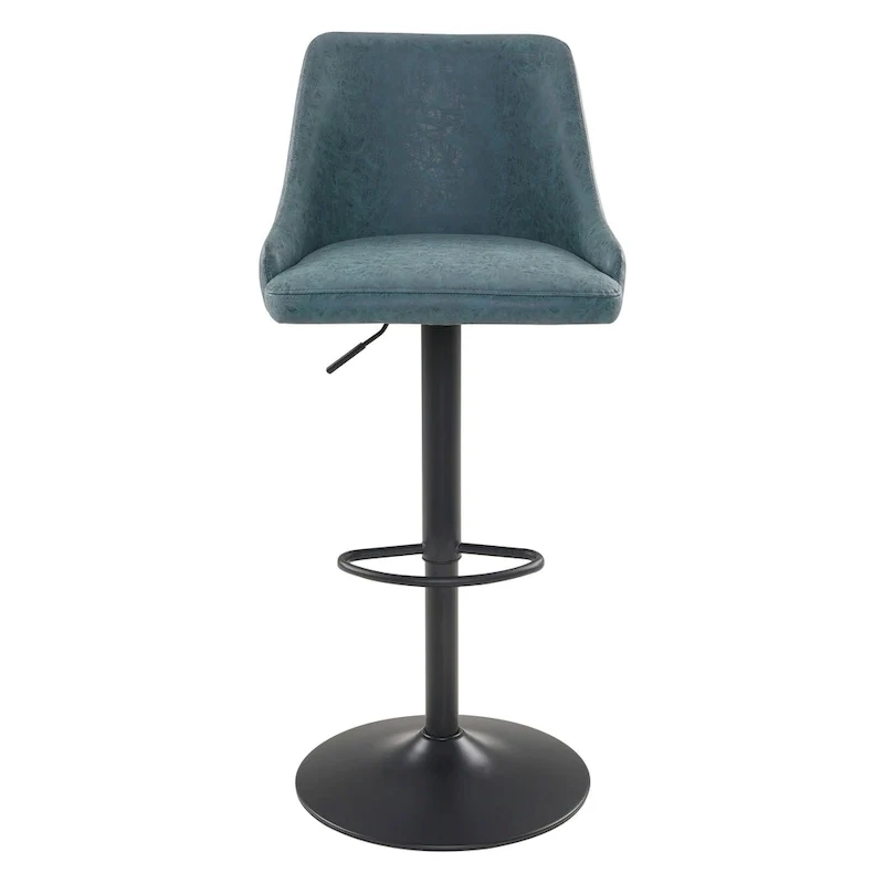 Sylmar Height Adjustable Stool in Faux Leather