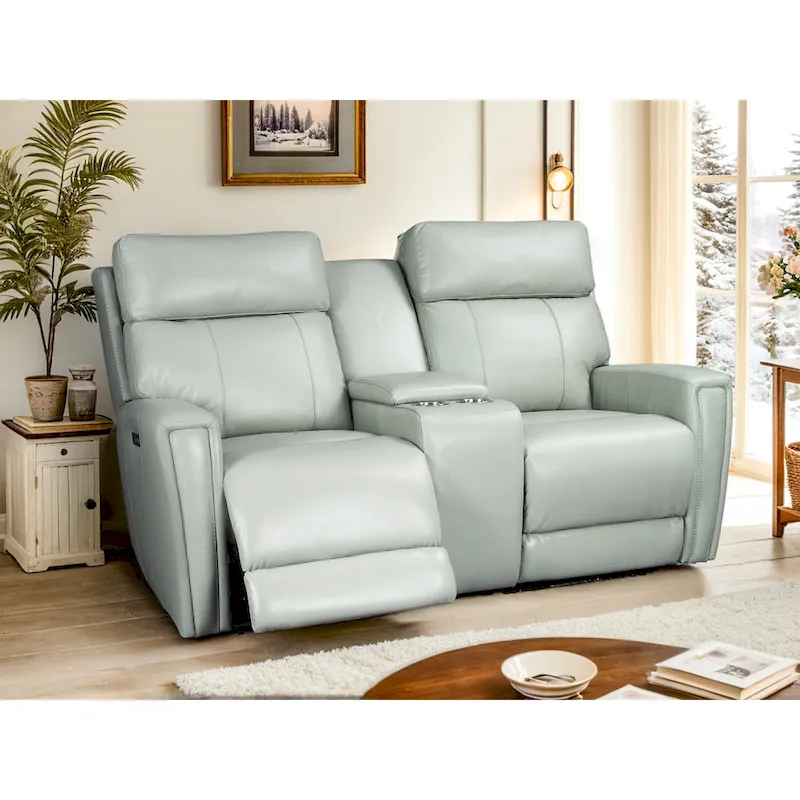 71.5 Leather Zero Gravity Power Recliner Loveseat Sofa with Power Headrest, USB & USB-C Port