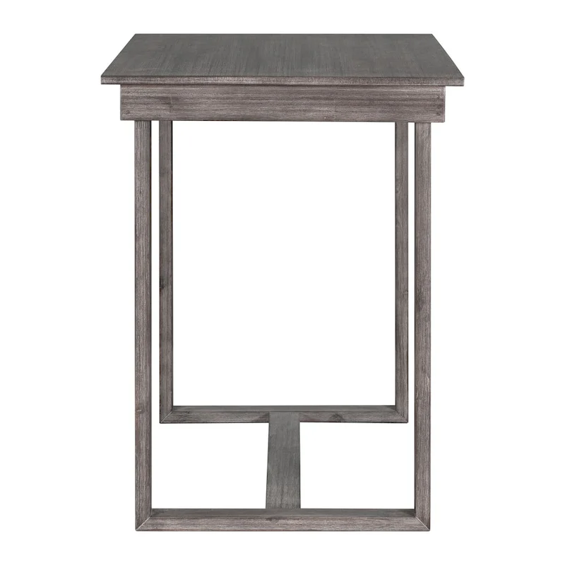 5 Pcs Counter Height Dining Table Set, Solid Wood Kitchen Dining Table Set with Rectangular Dining Table and 4 Dining Chairs